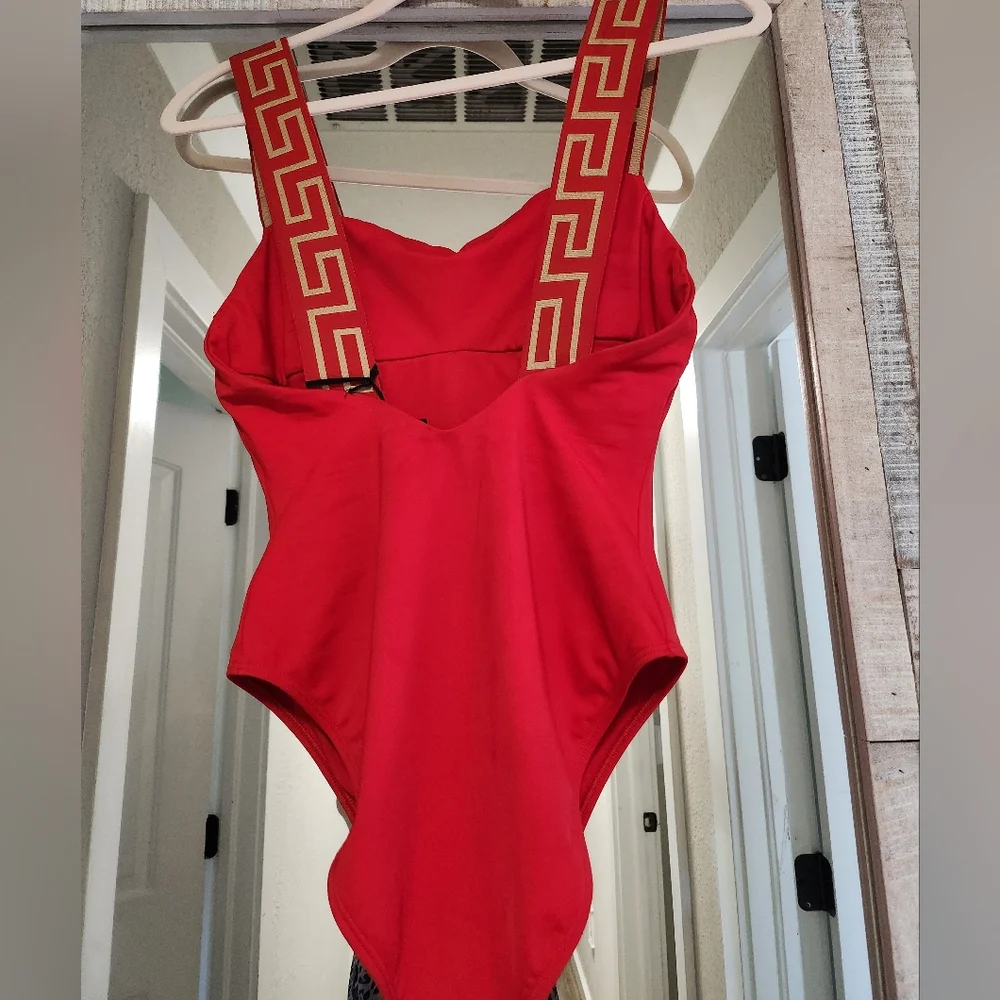 Versace Greca Border One-Piece Swimsuit SIZE 4(L) - Picture 12 of 16